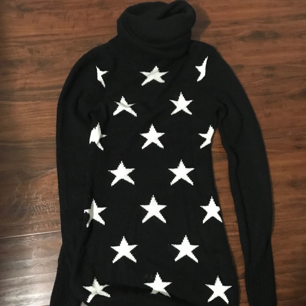 Wildfox white label star sweater dress small